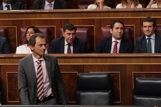 Spanish science and innovation minister Pedro Duque on July 25, 2019 (by Juan Carlos Rojas)